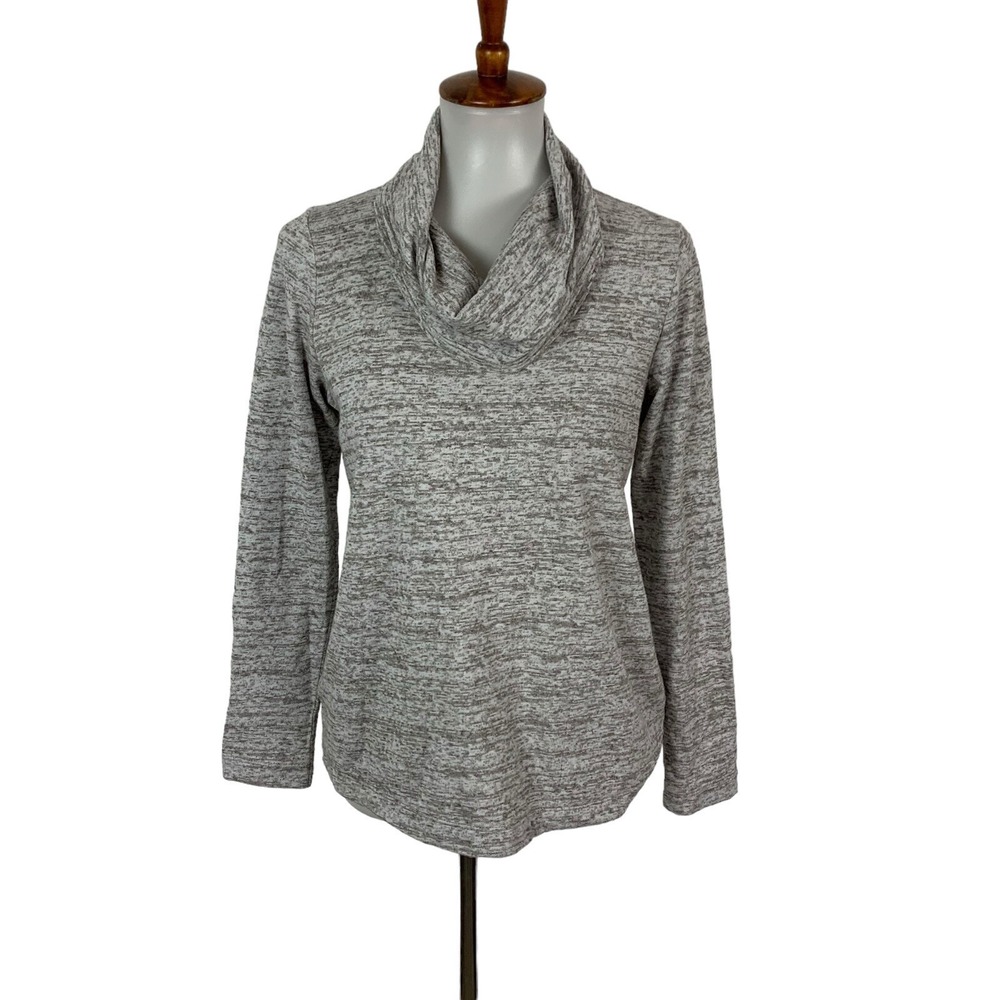 J Jill Women's Sweater XS Gray Cowl Neck Cozy Minimalist‎ Classic